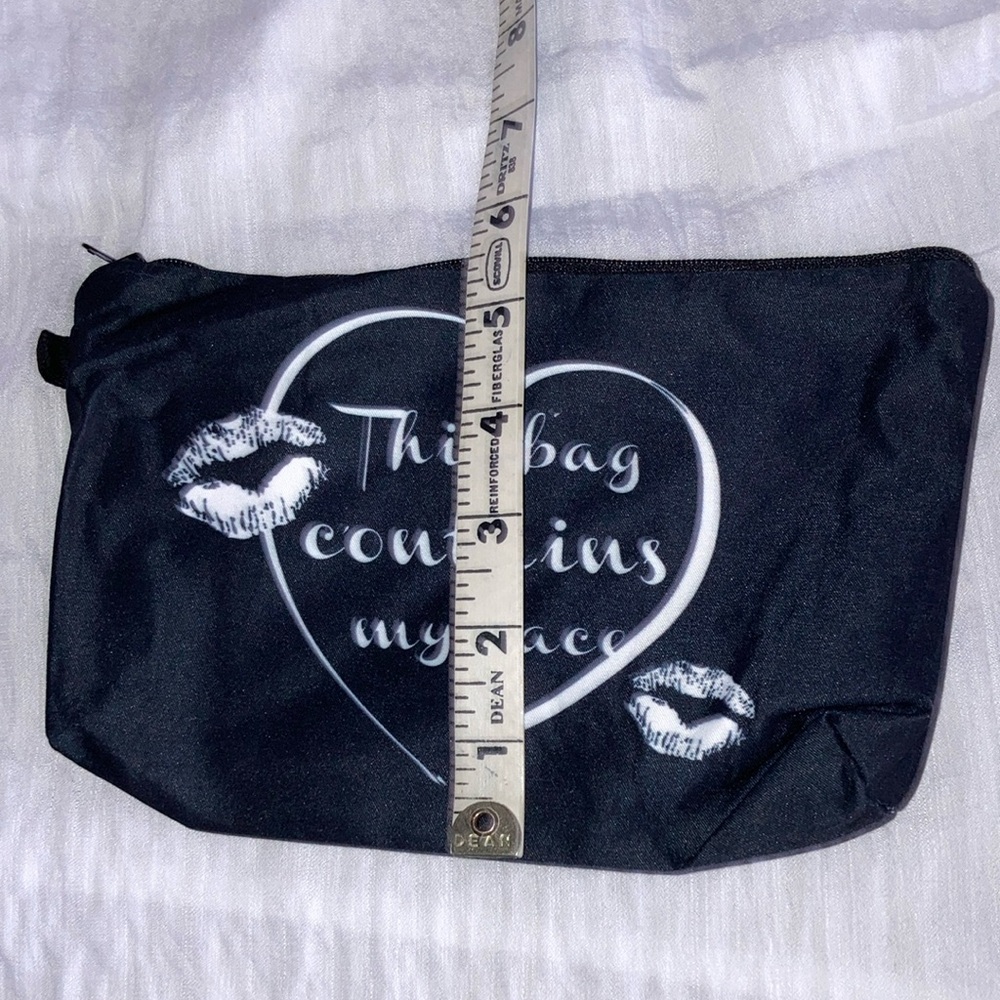 Cosmetic Case Black and White NWOT - Picture 6 of 13